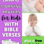 10 Short Morning Prayers For Kids – Free Printable!