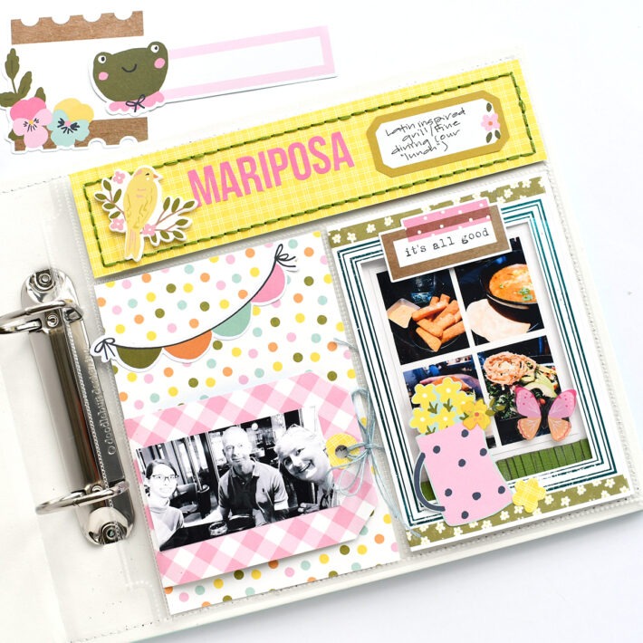 INTERACTIVE TRAVEL ALBUM USING SIMPLE STORIES FRESH AIR WITH SUZANNA LEE