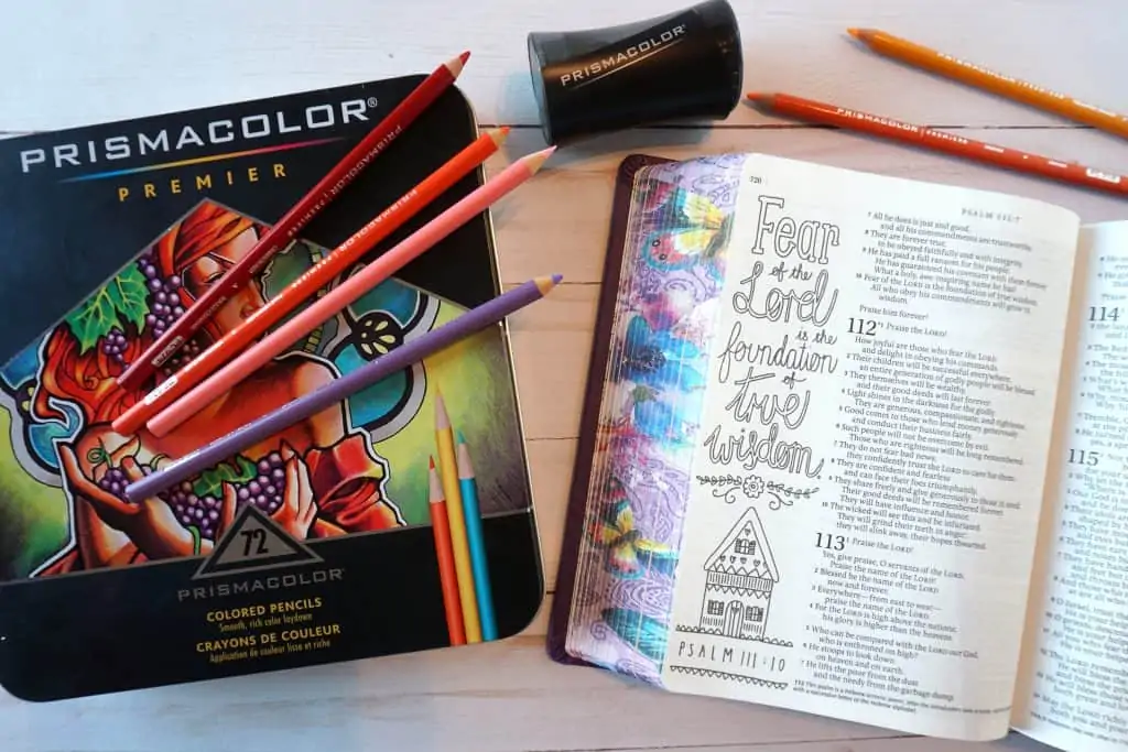 Inspire Praise Bible with Prismacolor Premiere Pencils