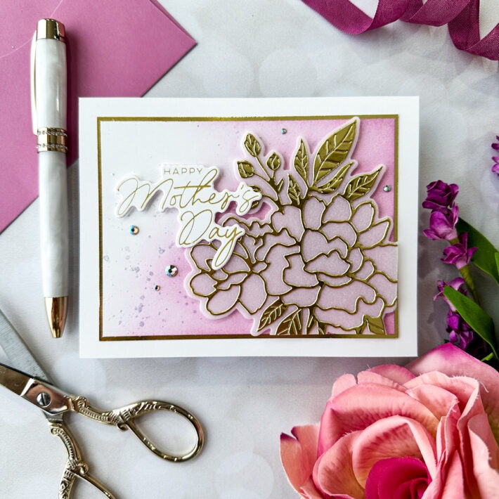 New Let’s Celebrate Collection: Mother’s Day with Mauve and Gold, S4-1333