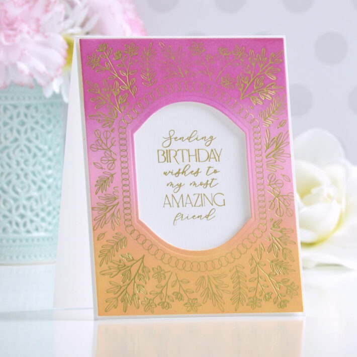 Creating Three Cheery Cards With the Same Color Blend
