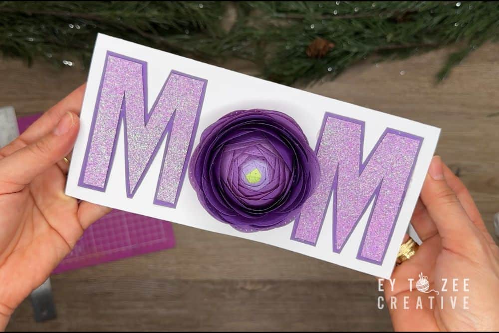 DIY Mother's Day Card with Paper Flower